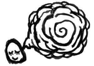 ディープな妄想のイラスト